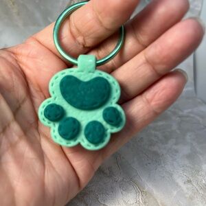 Paw Print Keychain